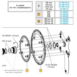 Převodník 12s RE, 53z, vč.šroubů (r.v. 2019 - ....)