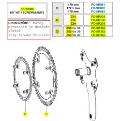 Převodník 11s SR, RE, CH, PO 34z, vč.šroubů (r.v. 2015 - ....)