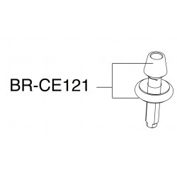 Seřizovací šroub brzd.čelisti, CrMo, černý viz. obrázek