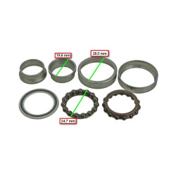 Kit pro zapletené kolo přední, typ USB (malý průměr)