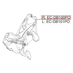 Tělo řadící páky 11s DB, pravé, POTENZA