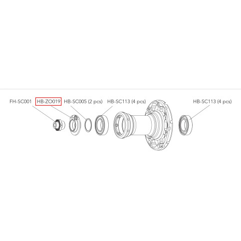 Seřizovací matice náboje KH/VE/ZO s alu osou
