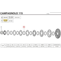 Mezerník F (2,2mm), 11s (nahrazuje mezerník CS-612)