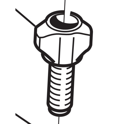 Seřizovací šroub přehazovačky, jemný závit