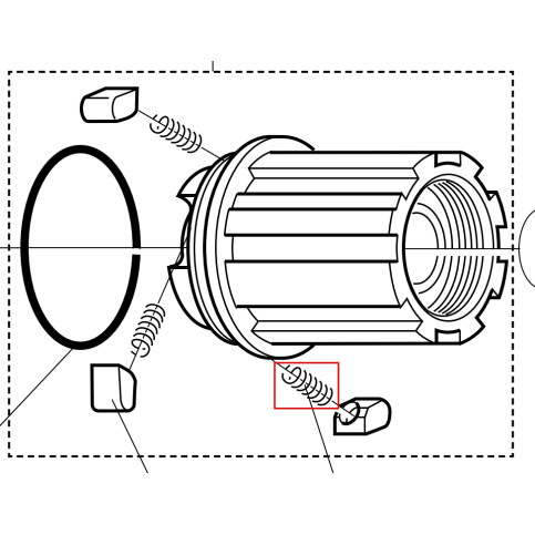 Pružina volnoběžného segmentu (do r.v.2007)