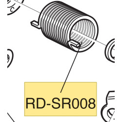 Napínací pružinka vodítka přehaz.11s/12s (viz. popis)