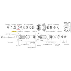 Mezerník osy zadního náboje DB